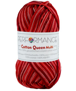 Cotton queen multi rood bordeaux (9531) - katoen garen