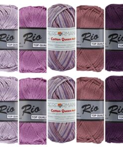 Rio en Queen lila katoengaren pakket