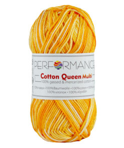 Cotton queen multi geel (9151) - katoen garen