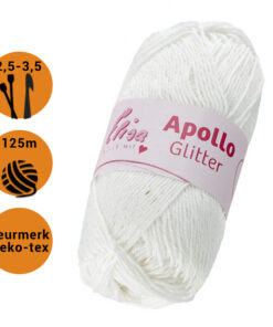 elisa apollo glitter 2701 wit met label