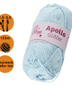 elisa apollo glitter 2704 licht blauw met label