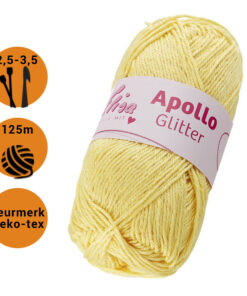 elisa apollo glitter 2708 geel met label