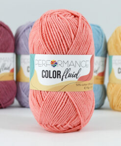 Color fluid koraal rood 3010 - katoen en acrylgaren