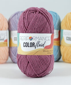 Color fluid plume paars 3013 - katoen en acrylgaren