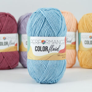 Color fluid blauw 3017 - katoen en acrylgaren
