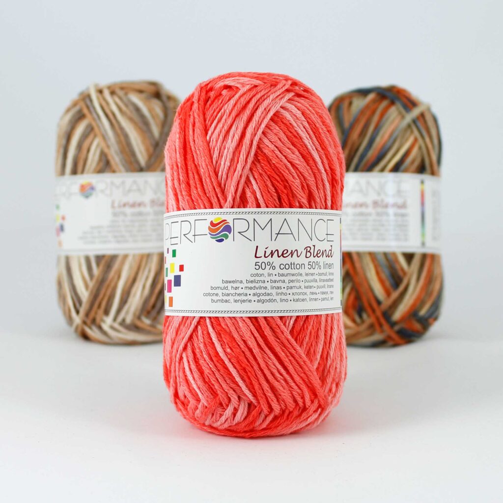 Linen blend multi zalm 9174 - linnen en katoengaren