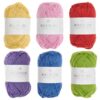 ricorumi twinkly assortiment - diverse kleuren katoen garen met glitter