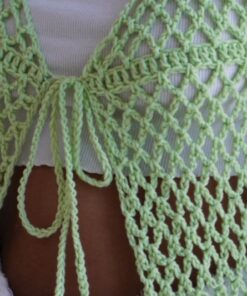Mesh vest haakpatroon en haakpakket met het cosy fine garen