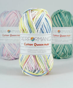 Cotton queen multi wit zachte pastel (9051) - katoen garen