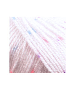 babylux-color 411 wit stippen paars roze blauw close up