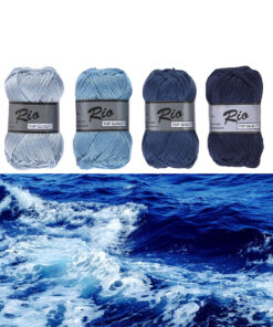 Ton sur ton blauw - Rio kleuren - 4 bollen