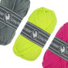 Durable kleurenset Cosy fine neon roze geel - 3 bollen