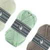 Durable kleurenset Cosy fine mint taupe - 3 bollen