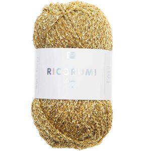3 bollen Ricorumi lame goud - polyester en polyamide