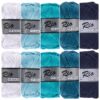 10 bollen katoen garen - Rio blauw wit