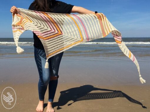Haakpakket sjaal Meant to be shawl - Durable Cosy extra fine