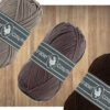 Durable kleurenset Cosy fine ton sur ton bruin - 3 bollen sfeer