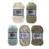 10 bollen katoen garen - Rio multi 637 groen beige