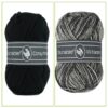 Durable Cosy fine faded black en black zwart