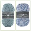 Durable Cosy fine faded blue grey en blue grey