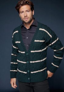 patroon prato mannen vest groen 110