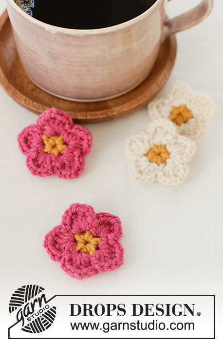 kleine bloemen haken drops design