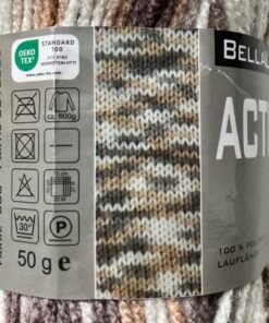 Action new color beige (600) acrylgaren detail