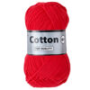 Cotton eight helder rood 044, katoen garen