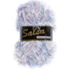 salsa roze blauw wit harig garen