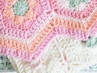 Haakpakket Hexagon deken - Durable Cosy fine - Afbeelding 3