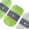 Durable kleurenset Cosy fine groen wit kleuren - 3 bollen