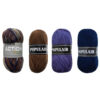 Kleurencombi bruin lavendel - 4 bollen action new en populair