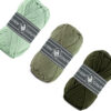 Durable kleurenset Cosy fine groen kleuren - 3 bollen