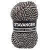 Stavanger zwart wit acryl met wol garen