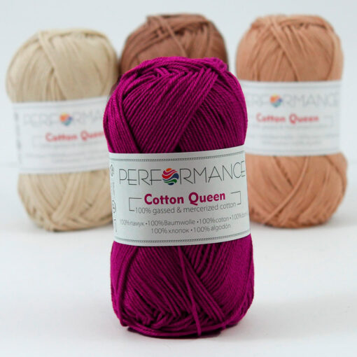 Cotton queen uni magenta rood (2109) - katoen garen