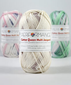 Cotton queen multi Jacquard beige (0301) - katoen garen