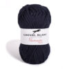 nomade-mix navy blauw katoen en acrylgaren Cheval blanc