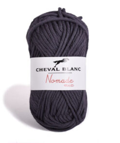 nomade-mix donker grijs katoen en acrylgaren Cheval blanc