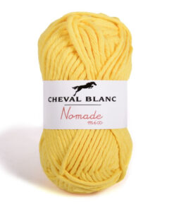 nomade-mix geel katoen en acrylgaren Cheval blanc