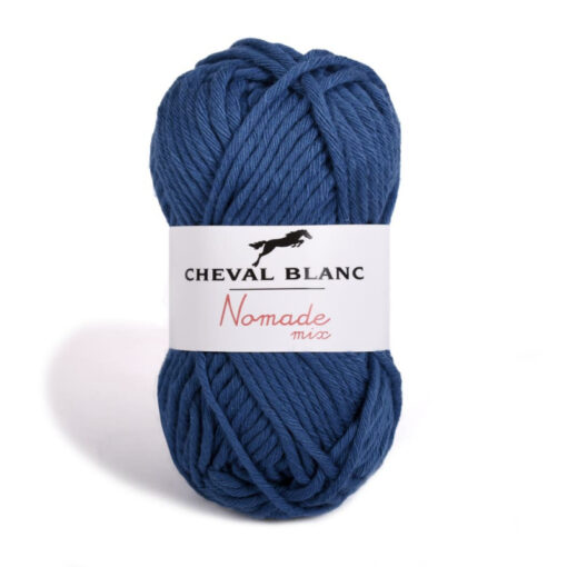 nomade-mix jeans blauw katoen en acrylgaren Cheval blanc