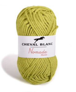 nomade-mix lime katoen en acrylgaren Cheval blanc