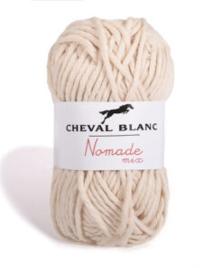 nomade-mix linnen katoen en acrylgaren Cheval blanc