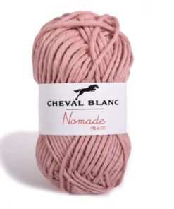 nomade-mix oud roze katoen en acrylgaren Cheval blanc