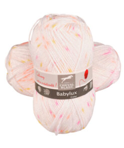 babylux-color 602 wit met roze geel spikkels