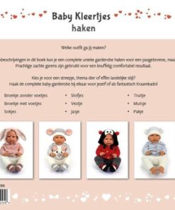 Haakboek baby kleertjes haken van Anja Toonen achterkant
