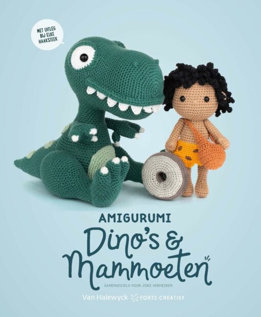 Dino en mammoeten haakboek - voorkant