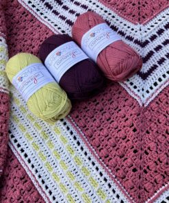 Haakpakket sjaal Vera iliva roze - Performance Cotton eight garen