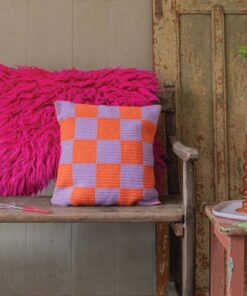 Haakpakket geblokt kussen - Durable Cosy fine - Afbeelding 3
