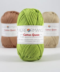 Cotton queen uni groen (134) - katoen garen
