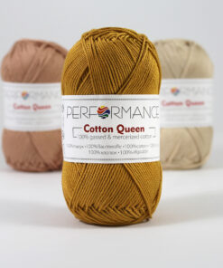 Cotton queen uni oker (190) - katoen garen